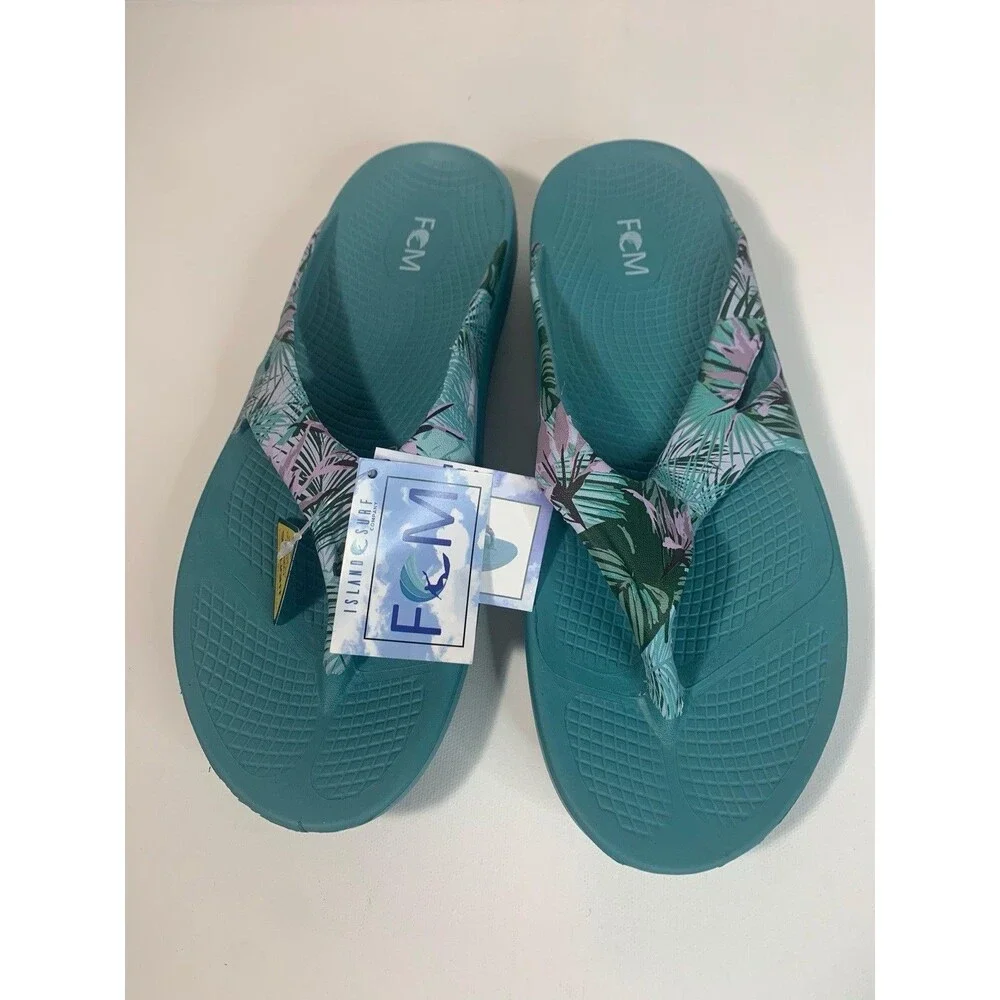 Island Surf FCM Wave II Recovery Flip Flop Sandal Womens Size M7-W9